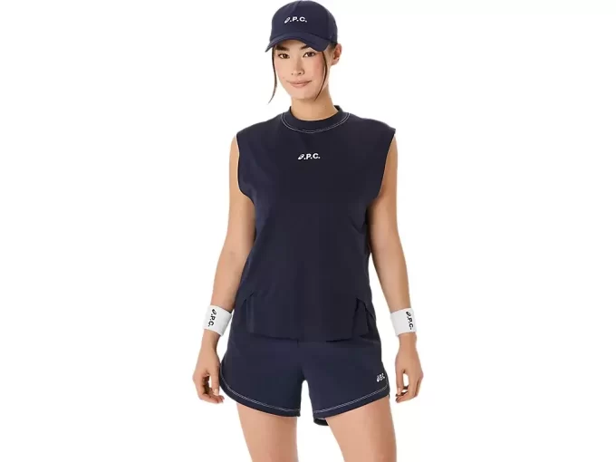 A.P.C. x TOP BEZ RĘKAWÓW Z OKRĄGŁYM KOŁNIERZEM A.P.C. x TOP BEZ RĘKAWÓW Z OKRĄGŁYM KOŁNIERZEM