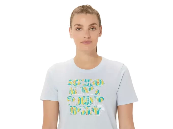 ASICS DAMSKA BLUZA Z NAPISEM HIBISCUS