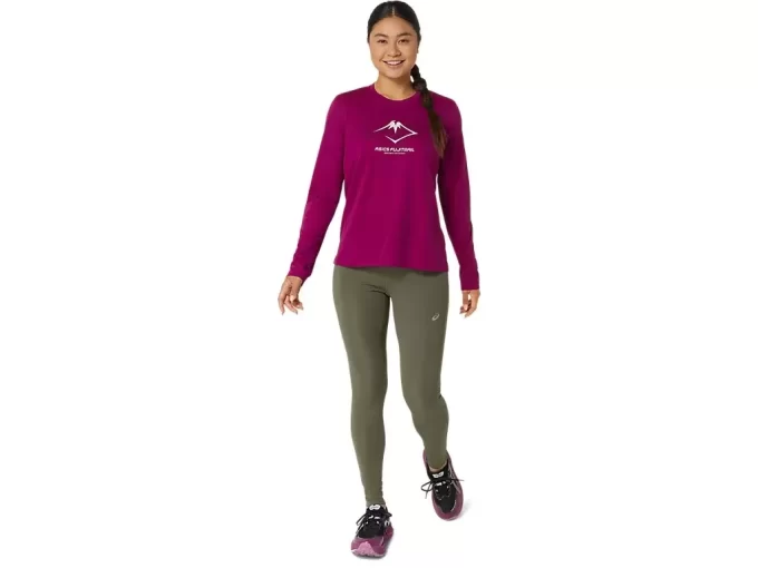 Bluzka z długim rękawem i logo FUJITRAIL