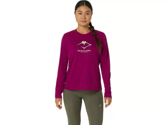 Bluzka z długim rękawem i logo FUJITRAIL