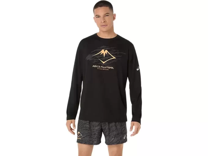 Bluzka z długim rękawem i logo FUJITRAIL