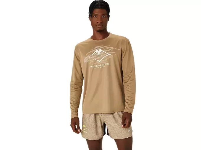 Bluzka z długim rękawem i logo FUJITRAIL