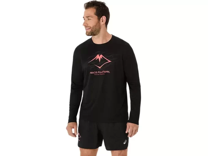 Bluzka z długim rękawem i logo FUJITRAIL