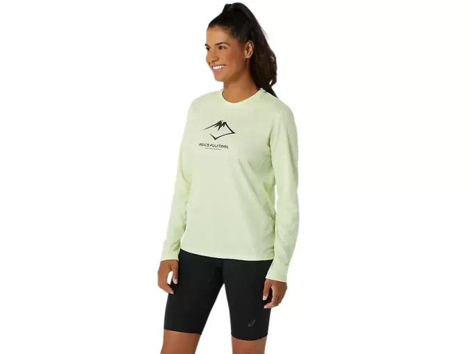 Bluzka z długim rękawem i logo FUJITRAIL