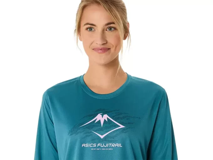 Bluzka z długim rękawem i logo FUJITRAIL