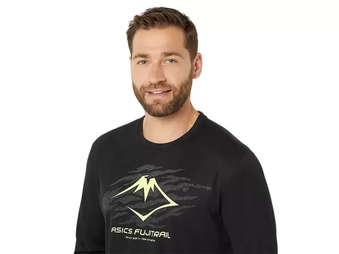 Bluzka z długim rękawem i logo FUJITRAIL Bluzka z długim rękawem i logo FUJITRAIL