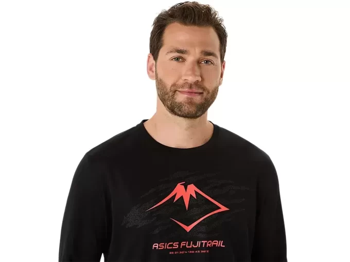 Bluzka z długim rękawem i logo FUJITRAIL