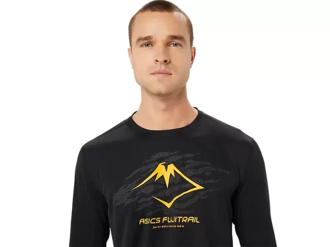 Bluzka z długim rękawem i logo FUJITRAIL Bluzka z długim rękawem i logo FUJITRAIL