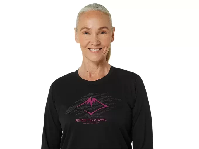 Bluzka z długim rękawem i logo FUJITRAIL