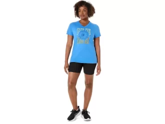 DAMSKI KOSZULKA Z DEKOLTEM W SZPIC Z NAPISEM SŁONECZNIK