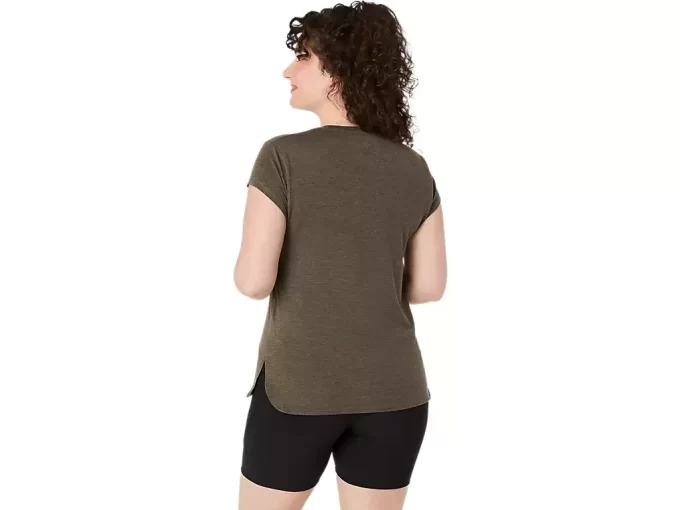 DAMSKI TOP Z OKRĄGŁYM KOŁNIERZEM W KOLORZE MELANŻOWYM DAMSKI TOP Z OKRĄGŁYM KOŁNIERZEM W KOLORZE MELANŻOWYM