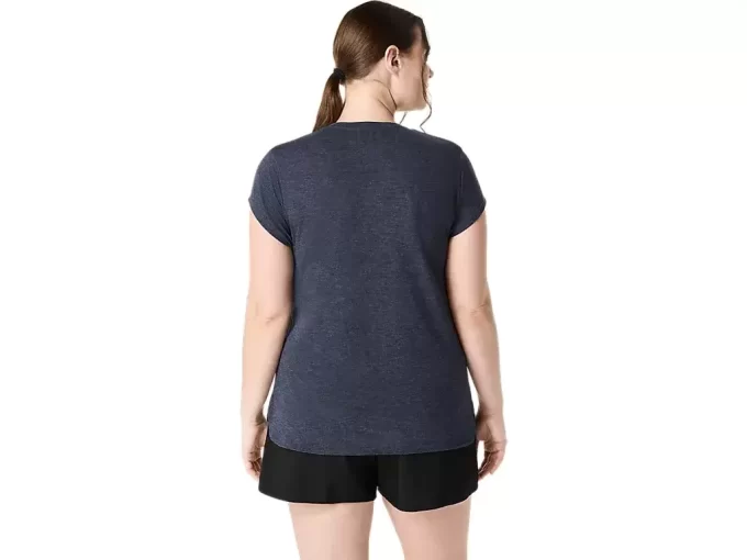 DAMSKI TOP Z OKRĄGŁYM KOŁNIERZEM W KOLORZE MELANŻOWYM DAMSKI TOP Z OKRĄGŁYM KOŁNIERZEM W KOLORZE MELANŻOWYM