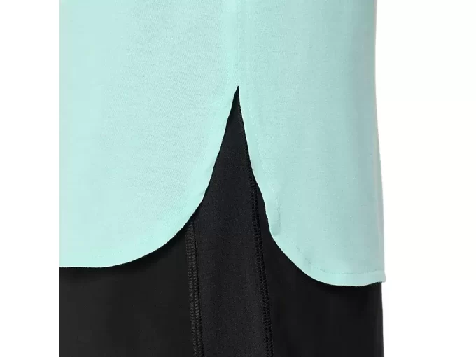 DAMSKI TOP Z OKRĄGŁYM KOŁNIERZEM W KOLORZE MELANŻOWYM DAMSKI TOP Z OKRĄGŁYM KOŁNIERZEM W KOLORZE MELANŻOWYM