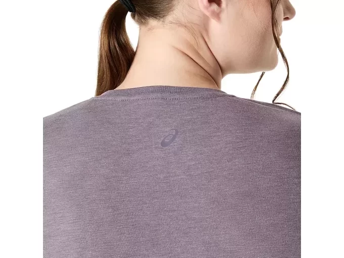 DAMSKI TOP Z OKRĄGŁYM KOŁNIERZEM W KOLORZE MELANŻOWYM DAMSKI TOP Z OKRĄGŁYM KOŁNIERZEM W KOLORZE MELANŻOWYM