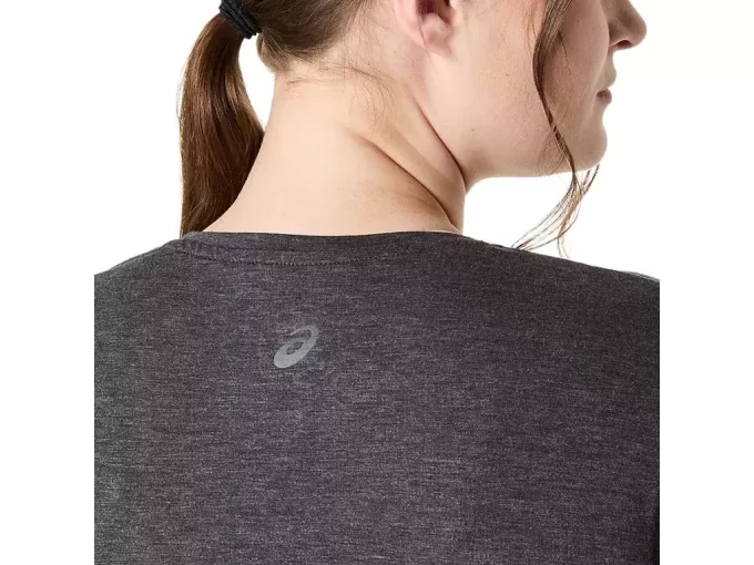 DAMSKI TOP Z OKRĄGŁYM KOŁNIERZEM W KOLORZE MELANŻOWYM DAMSKI TOP Z OKRĄGŁYM KOŁNIERZEM W KOLORZE MELANŻOWYM