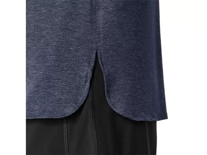 DAMSKI TOP Z OKRĄGŁYM KOŁNIERZEM W KOLORZE MELANŻOWYM DAMSKI TOP Z OKRĄGŁYM KOŁNIERZEM W KOLORZE MELANŻOWYM