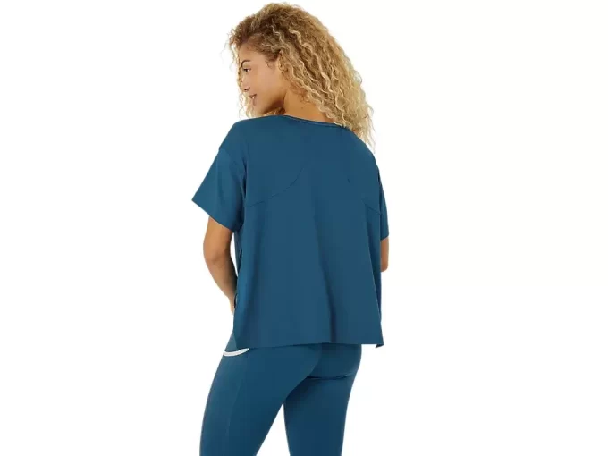 ELASTYCZNA BLUZA Z KRÓTKIM RĘKAWEM ELASTYCZNA BLUZA Z KRÓTKIM RĘKAWEM