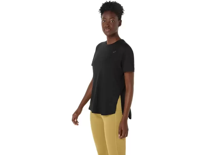 ELASTYCZNA BLUZA Z KRÓTKIM RĘKAWEM ELASTYCZNA BLUZA Z KRÓTKIM RĘKAWEM