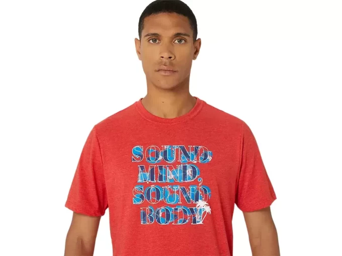 Koszulka z napisem „Hibiscus” marki ASICS Koszulka z napisem „Hibiscus” marki ASICS