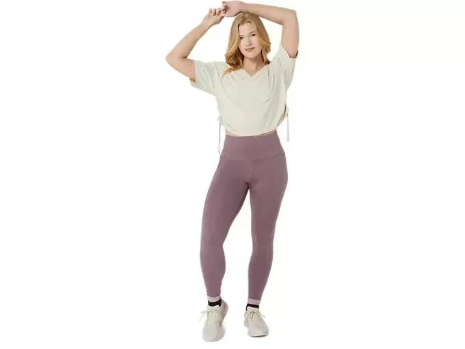 NAGINO FLEX HEATHER TOP Z KRÓTKIM RĘKAWEM