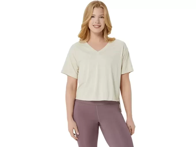 NAGINO FLEX HEATHER TOP Z KRÓTKIM RĘKAWEM