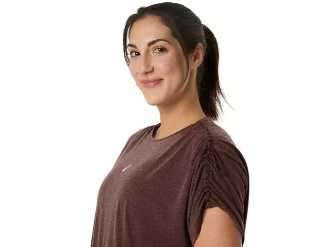 NAGINO RUN REGULOWANY TOP Z KRÓTKIM RĘKAWEM