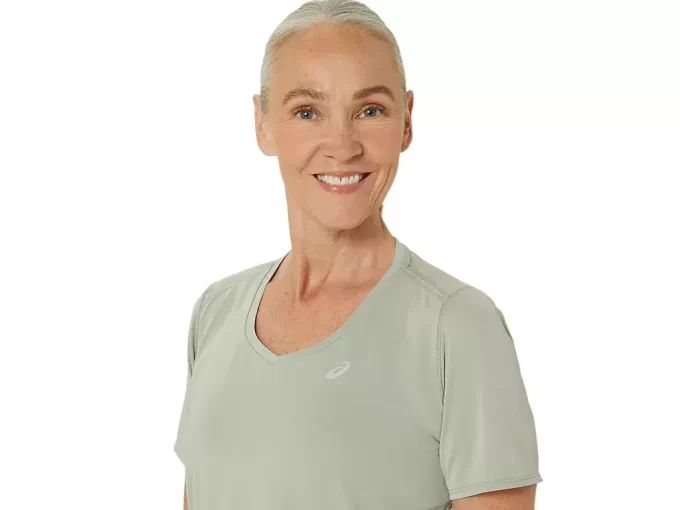 TOP ROAD Z DEKOLTEM W SEREK I KRÓTKIM RĘKAWEM