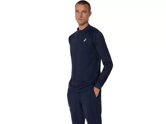 TOP Z DŁUGIM RĘKAWEM I ZAMKIEM 1/2