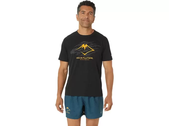 TOP Z KRÓTKIM RĘKAWEM Z LOGO FUJITRAIL