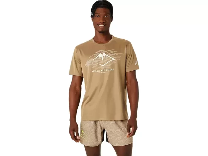 TOP Z KRÓTKIM RĘKAWEM Z LOGO FUJITRAIL