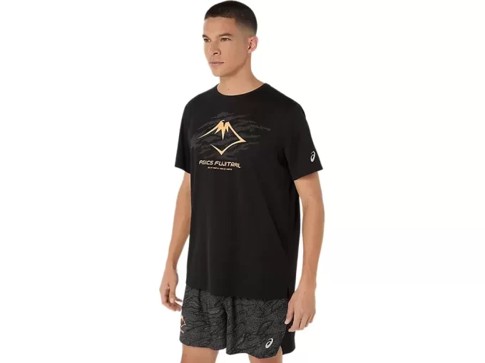 TOP Z KRÓTKIM RĘKAWEM Z LOGO FUJITRAIL