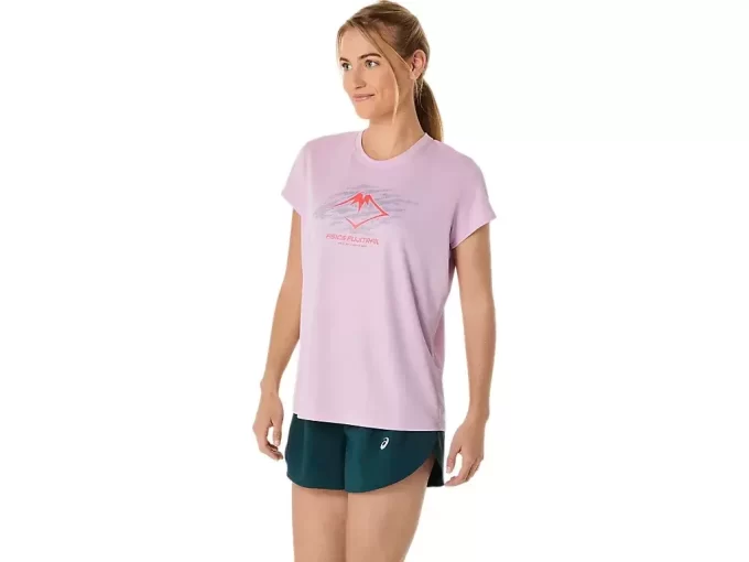 TOP Z KRÓTKIM RĘKAWEM Z LOGO FUJITRAIL