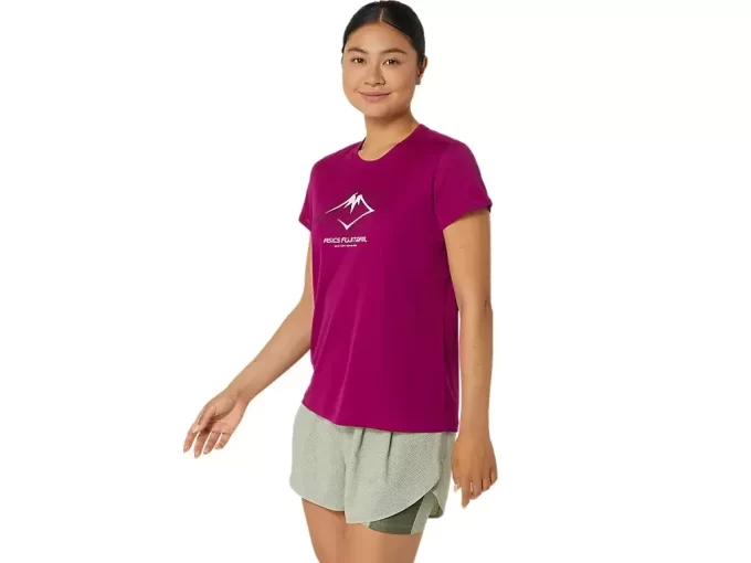 TOP Z KRÓTKIM RĘKAWEM Z LOGO FUJITRAIL