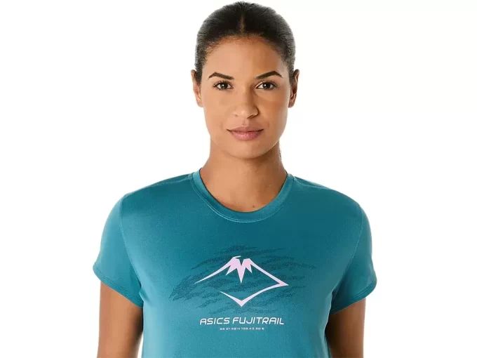 TOP Z KRÓTKIM RĘKAWEM Z LOGO FUJITRAIL