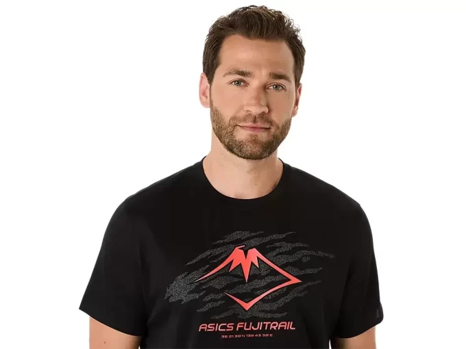 TOP Z KRÓTKIM RĘKAWEM Z LOGO FUJITRAIL