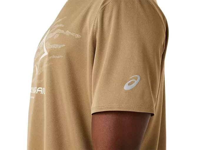 TOP Z KRÓTKIM RĘKAWEM Z LOGO FUJITRAIL