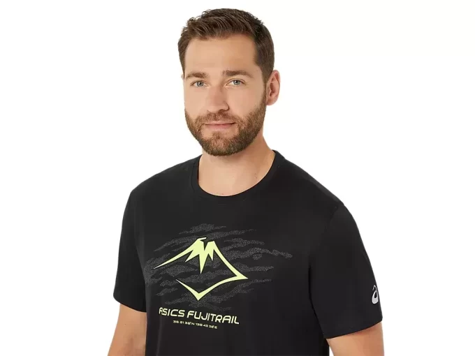 TOP Z KRÓTKIM RĘKAWEM Z LOGO FUJITRAIL