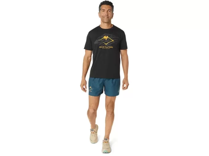 TOP Z KRÓTKIM RĘKAWEM Z LOGO FUJITRAIL