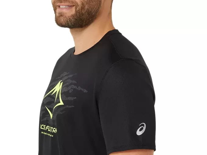 TOP Z KRÓTKIM RĘKAWEM Z LOGO FUJITRAIL